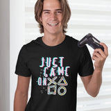 Just Game On T-shirt Retro Gaming Console Controller Tee Gamers Gifts