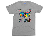 Cat Lover T-shirt Funny Parody Pet Lover Tee Meow Feline Owner Gifts