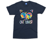 Cat Lover T-shirt Funny Parody Pet Lover Tee Meow Feline Owner Gifts