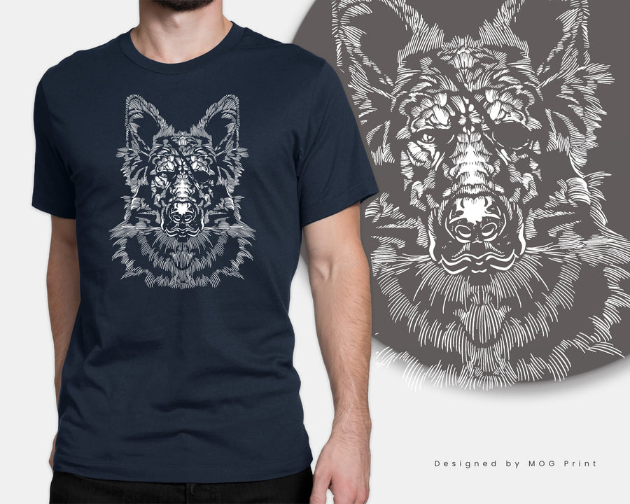 German Shepherd Tee Dog Lover Gift Unisex Pirate Design Men Women Top