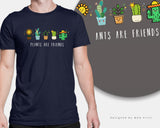 Plants Are Friends T-Shirt Cruelty-Free Vegetarian Vegan Lifestyle Tee