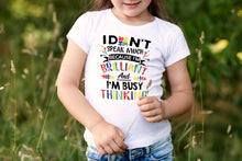 Brilliant Autism T-shirt Don't Speak Much Tee Autistic Awareness Gifts