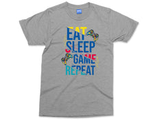 Funny Gaming T-shirt Eat Sleep Game Repeat Tumbler Tee Gamer Gift Top