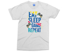 Funny Gaming T-shirt Eat Sleep Game Repeat Tumbler Tee Gamer Gift Top