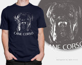 Cane Corso Italian Mastiff Dog Head T-Shirt Gift for Pet Owners Lovers