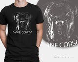 Cane Corso Italian Mastiff Dog Head T-Shirt Gift for Pet Owners Lovers