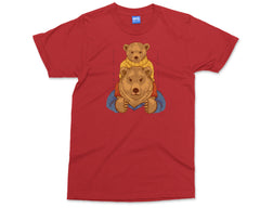 Daddy Papa Bear T-Shirt Cute Father Son Matching Tee Father's Day Gift