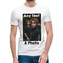 Personalised Photo T shirt Front & Back Print, Any Picture Image Personalised Text T-shirt, Custom Design Shirt Birthday Hen Party Tee Top