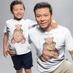 Matching Father Son Lion Cub T-shirt Daddy Child Tee Father's Day Gift