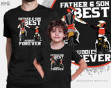 Matching Father Son T-shirt Motorbike Biker Dad Tee Father's Day Gifts