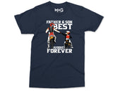 Matching Father Son T-shirt Motorbike Biker Dad Tee Father's Day Gifts