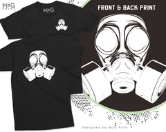 Hazmat Gas Mask T-shirt Funky World War Tee Steampunk Heisenberg Top