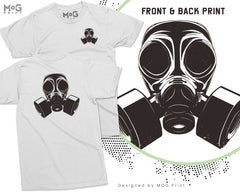 Hazmat Gas Mask T-shirt Funky World War Tee Steampunk Heisenberg Top