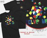 Rubik's Cube Solve Me T-shirt Big Bang Theory Adult Kids Science Gifts