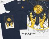 Bitcoin Tarot Card T-Shirt BTC Crypto Hodl Lover Crypto-currency Gift