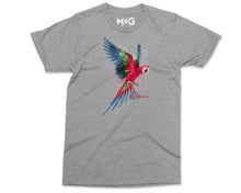 Colourful Parrot Art T-shirt Exotic Rare Birds Gift Tee for Birdwatcher