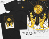 Bitcoin Tarot Card T-Shirt BTC Crypto Hodl Lover Crypto-currency Gift