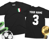 Italy Football Unisex T-shirt Italian Soccer Cup Italia Calcio Tee