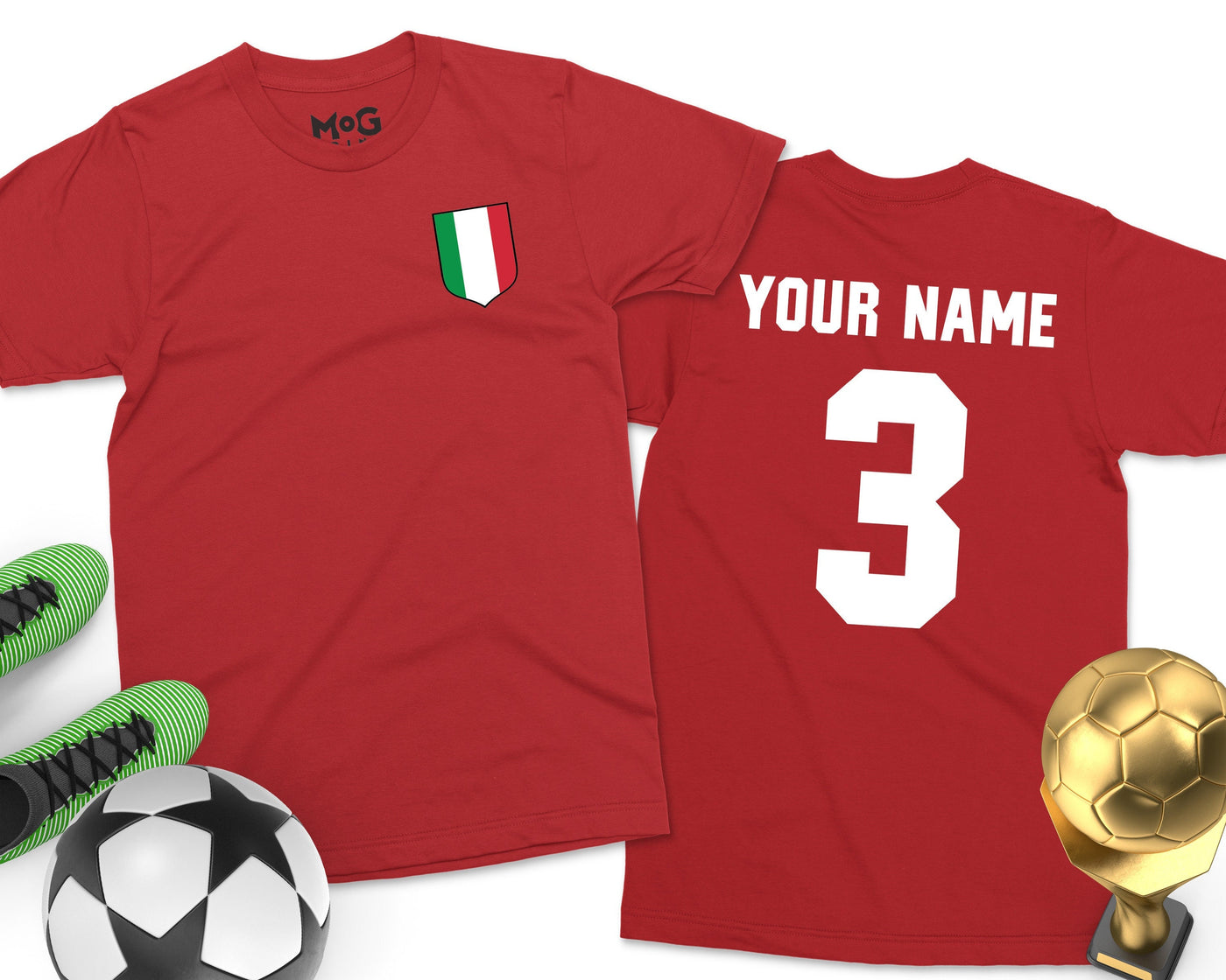 Italy Football Unisex T-shirt Italian Soccer Cup Italia Calcio Tee