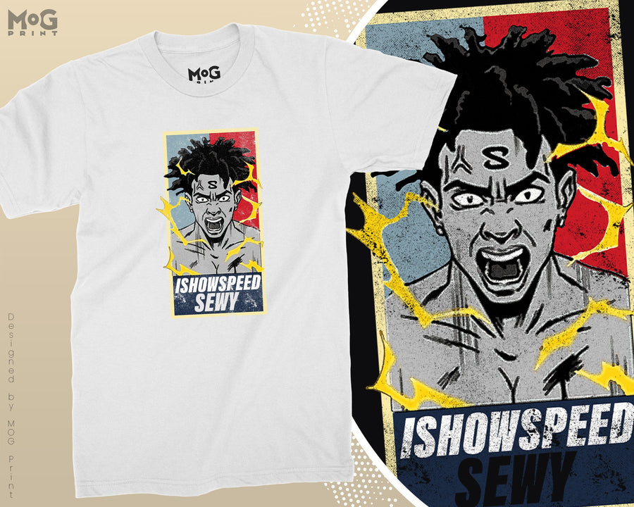 Speed Sewy T-shirt Funny YouTuber Ronaldo Meme Footballer Joke Tee Top