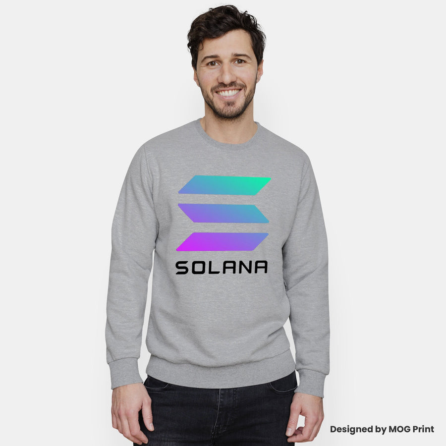 Solana Cryptocurrency Logo Investor Sweatshirt Trader Gift Idea