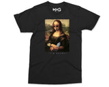 Funny Mona Lisa Poster Urban Art T-Shirt Influential Altered Art Tee