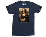 Funny Mona Lisa Poster Urban Art T-Shirt Influential Altered Art Tee