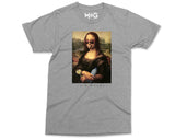 Funny Mona Lisa Poster Urban Art T-Shirt Influential Altered Art Tee