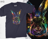 Happy Bunny Watercolor T-shirt Easter Hare Tee Rabbit Lover Owner Gift