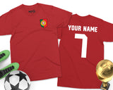 Portugal Football T-Shirt Portuguese Futebol Jersey Unisex Top