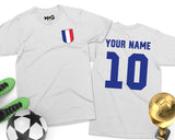 France Football T-shirt French Soccer Game Jersey For Supporters