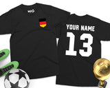 Germany Football Unisex T-shirt German Custom Name Number Tee