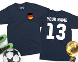 Germany Football Unisex T-shirt German Custom Name Number Tee