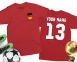 Germany Football Unisex T-shirt German Custom Name Number Tee