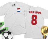 Netherlands Football T-shirt Holland Dutch Nederland's Football Tee