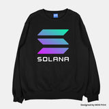 Solana Cryptocurrency Logo Investor Sweatshirt Trader Gift Idea