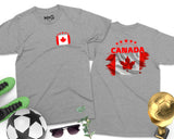 Canadian Flag Shirt Canada Tour Toronto Unisex Maple Leaf Souvenir Tee