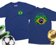 Brazil Flag T-shirt Brazilian Tour Football Jersey For Fans Footballer