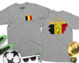 Belgium Flag Shirt Trendy Summer Football Unisex Soft Souvenir Tee