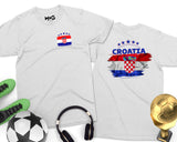 Croatia Football T-shirt Croatian Flag Fudbal World Cup Support Tee