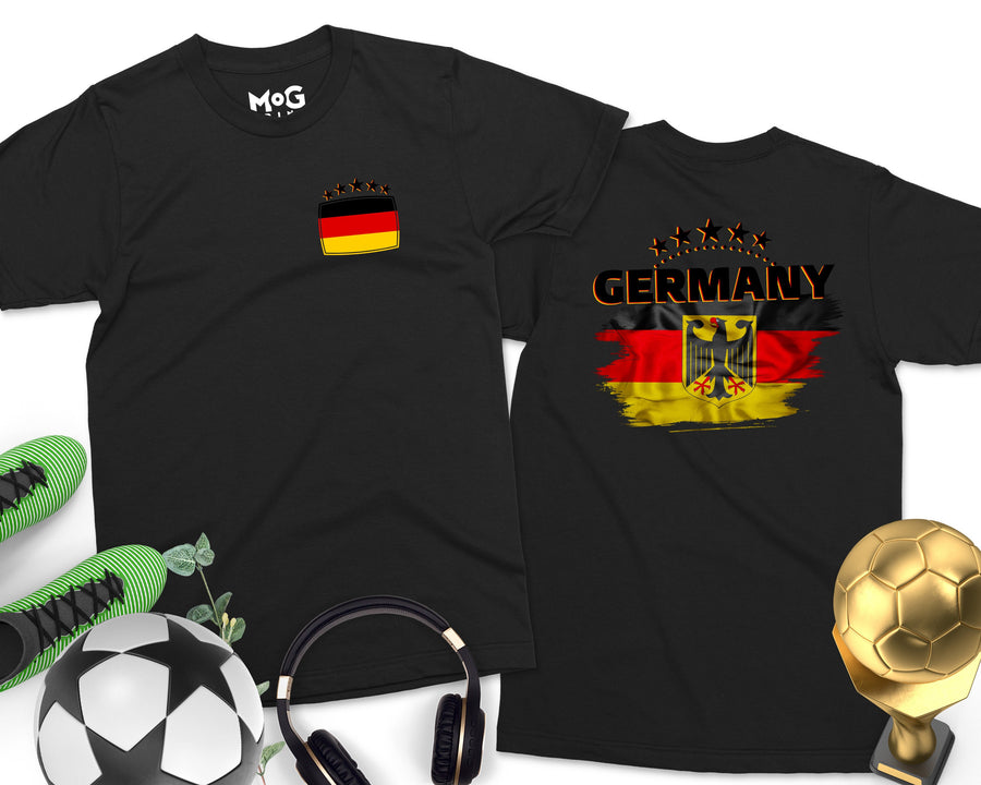 Germany Flag T-Shirt Weltmeisterschaft Soccer Fan Souvenir Unisex Tee