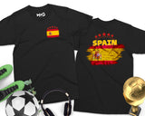 Spain Flag T-shirt Madrid Tour Souvenir Spanish Soccer Gift Futbol Fans