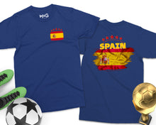 Spain Flag T-shirt Madrid Tour Souvenir Spanish Soccer Gift Futbol Fans