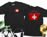 Switzerland Football Shirt Swiss Team Tourist Souvenir Unisex Gift Tee