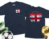 England Flag T-Shirt UK Football Souvenir London Tour Soccer Lover Tee