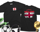 England Flag T-Shirt UK Football Souvenir London Tour Soccer Lover Tee