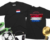 Netherlands Football T-shirt Holland Dutch Nederlands Voetbal Cup Tee