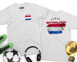 Netherlands Football T-shirt Holland Dutch Nederlands Voetbal Cup Tee