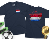 Netherlands Football T-shirt Holland Dutch Nederlands Voetbal Cup Tee