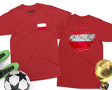 Poland Football Cup T-Shirt Polska Soccer Team Support Polish Jersey